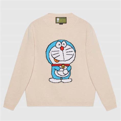 gucci x doremon|Gucci Doraemon sweater.